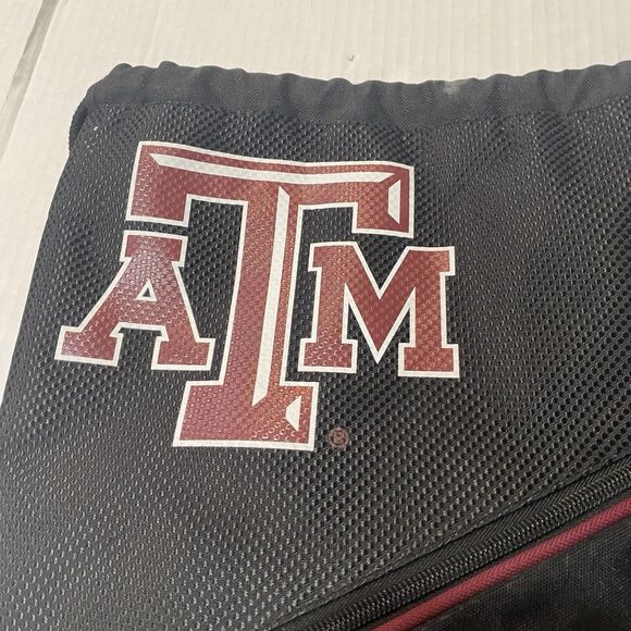 Texas A&M Aggies Drawstring Bag With Zippers - Picture 4 of 8